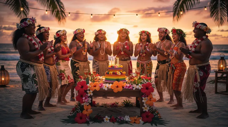 Célébrer un joyeux anniversaire en Tahiti : traditions et phrases