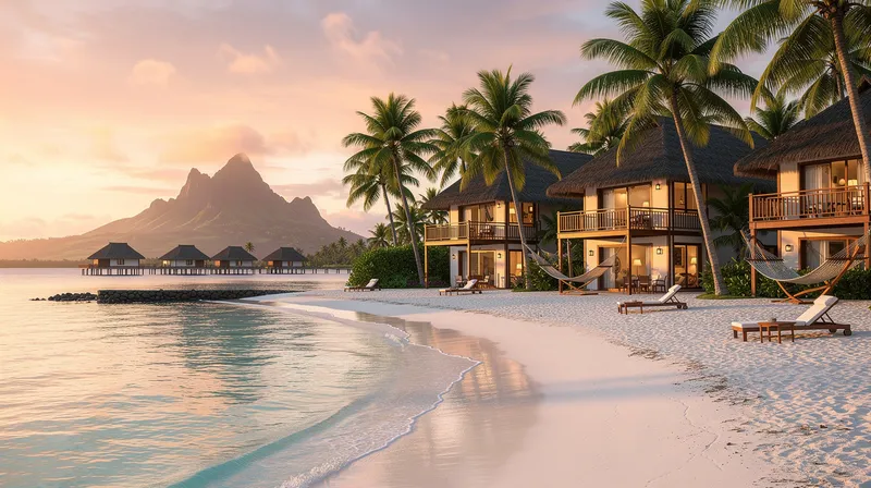 Évasion à la pension de la plage à Tahiti