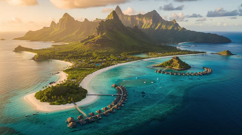 Explorer la carte des îles de la Polynésie française